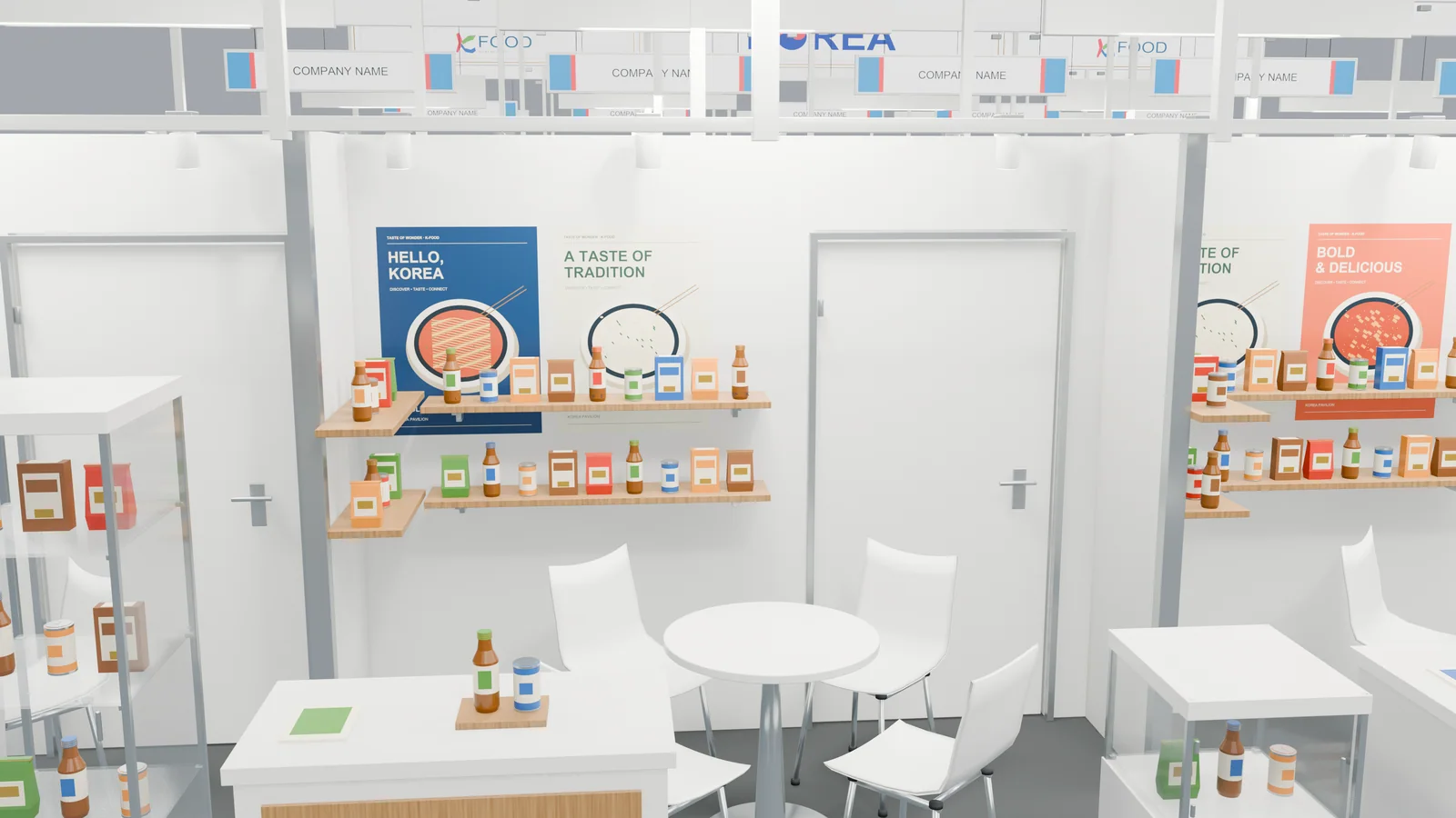Korea Pavilion — Typical booth interior